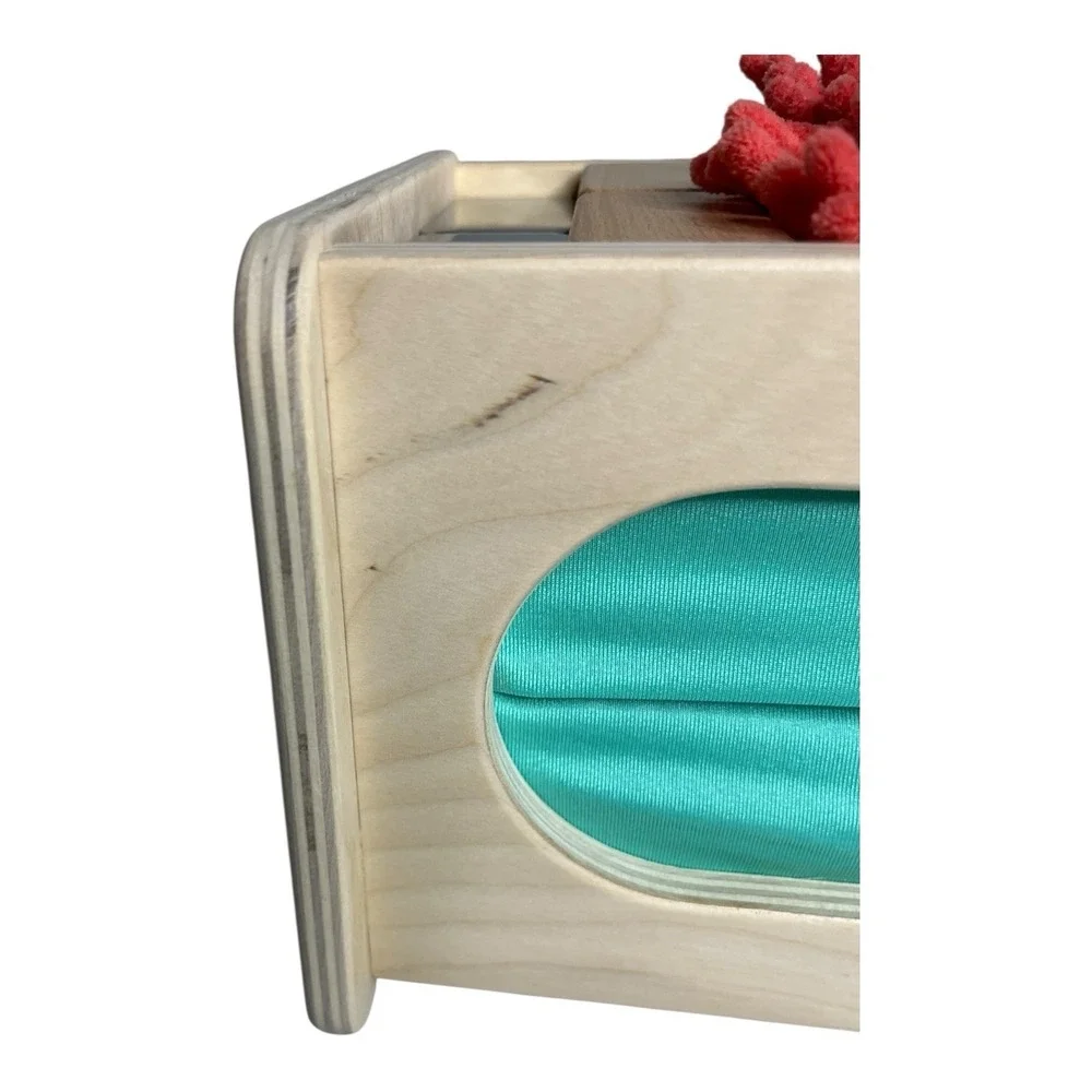 Lovevery Montessori Sensory Box Toy Guessing Game Wooden Analyst 46 47 48 MTH